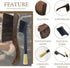 2 Pcs Coffee Grinder Brush and Hand Broom, Heavy Duty Wood Dusting Tools for Espresso Machine