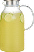 3 Liter/100 Oz Karafu Glass Pitcher with Lid, Easy Clean Heat Resistance Borosilicate Glass Jug for Hot/Cold Water