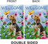 Welcome Dog Garden Flag, Vertical Double Sided Burlap Flower Summer Yard Outdoor Decor (12.5 x 18, Welcome Dog)