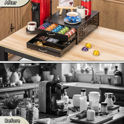 Flagship for Vertuo Pod Holder Coffee Accessories Organizar for Nespresso Pod Storage Large Capacity Fits All Size