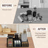 Coffee Station Organizer - New Upgrade Metal Coffee Bar Organizer for Countertop, Office Breakroom Tea Storage