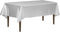 LinenTablecloth 60 x 102-Inch Rectangular Satin Tablecloth, Silver