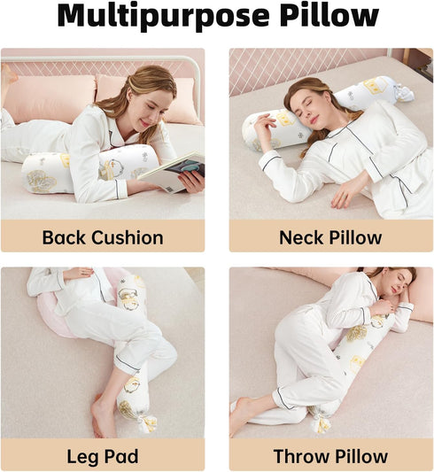 Reidio Multipurpose Body Pillow, Adjustable Candy Shaped Throw Pillow, Neck Support Pillow Back Cushion Body Pillow