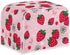 Daisy Strawberry Print Toaster Cover, Kitchen Small Appliance Cover, Pink, Machine Washable, Fingerprint Protection