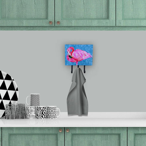 Caroline's Treasures 8686TH68 Flamingo Leash or Key Holder, Wall Hooks for Hanging Keys, Towels, Leashes