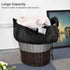 2 Pack Heavy Duty Large Laundry Bag, 28 x 45 inch Extra Hamper Bag for Dirty Clothes Organizer, Black