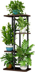 LINZINAR Plant Stand Indoor 4 Tier 5 Potted Multiple Plant Shelf Stands