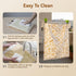 AOILONLI 2 Packs Fresh(1317 Inches) Bread Bag for Homemade Bread - XL Reusable Organic Beeswax Natural Cotton Sourdough
