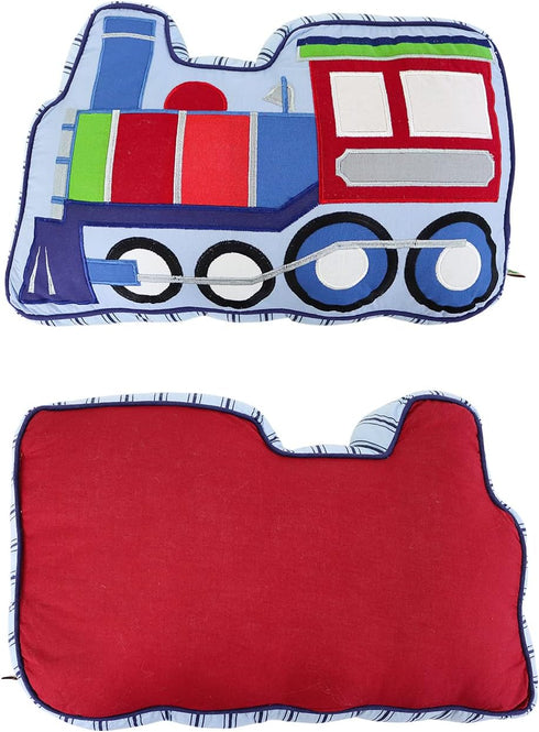Brandream Kids Pillows Train Shaped Pillow Quilted Decorative Throw Pillows for Boys
