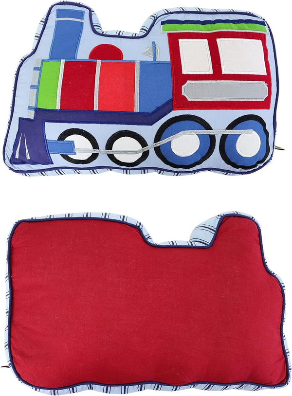 Brandream Kids Pillows Train Shaped Pillow Quilted Decorative Throw Pillows for Boys