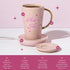 Paris Hilton Electric Mug Warmer Set, 14-Ounce Ceramic Mug with Lid, Heat Sensitive Color Changing Design