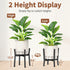 8 12 Inch 1 Pack LASZOLA Black Adjustable Plant Stand for Single Large Outdoor Indoor Planters, Heavy Duty Metal Floor