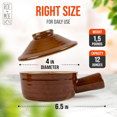 Roe & Moe Egg Cooker - Non-Stick Ceramic Microwave Egg Poacher with Dome Lid for Perfect Eggs and Soups