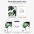 A ARTZONE Botanical Watercolor Prints, Set of 4 Unframed Canvas Art Prints (8x10 inches)