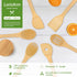 12 Wooden Spoons Spatulas for Cooking 6-Piece Bamboo Utensil Set, Wood Spatula Spoon Nonstick Kitchen Utensil Set. by LorisArm