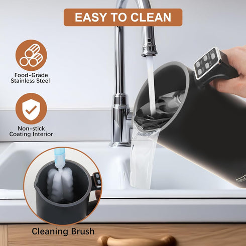 LtYioe 4 1 500W 11.8oz/350ml Milk Frother, in Milk Electric Milk Steamer, Automatic Warm and Cold Foam Maker