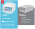 IRIS USA 7 Qt. Plastic Drawer Storage Organizer, 4-Pack Stackable Unit with Sliding Drawer for Bedroom, Kitchen, White