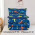 Set 3 Set Sets ZRNBAST Cartoon Car Kids Comforter Full Pieces Construction Bedding for Boys Deep Blue Trucks Bedding
