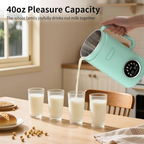 8 1 20 Bladers,40oz VBGK in Nut Milk Maker Blender With Soy, Almond, Oat, Coconut, Plant Based and Non Dairy Beverages