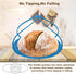 Silicone Sling Bread Dutch Oven, Non-Stick & Easy Clean Reusable Baking Mat, Beige & Blue