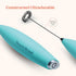Powerful Handheld Milk Frother, Mini Battery Operated Milk Foamer with Frother Stand for Coffee, Lattes, Cappuccino,