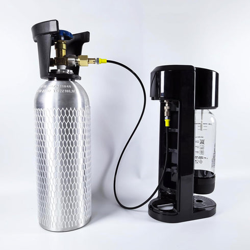 External Soda Water Maker Machine Fill Station Adapter, 98 Inches Hose Kit with Quick Disconnect Connector TR21-4