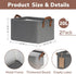 CHICVITA 2-Pack Storage Baskets for Organizing, Fabric Storage Bins for Clothes, Towels, Shoes, 14 ¾" L x 10 ¼" W x 8