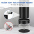 Set, 304 Black Toilet Brush and Holder Stainless Steel Heavy Duty Toilet Bowl Brush and Holder with Long Handle