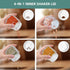 Set of 10 Magnetic Spice Jars for Refrigerator, Glass Small Hexagon Magnetic Spice Containers with Labels, Shaker Lids, Fridge Magnetic Spice Rack Organizer with Jars