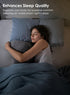 QUEEN ROSE Body Pillow for Side Sleepers, Soft Comfort S Shaped Hug Pillow for Adults, Full Body Support, Velvet Grey