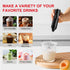 Bonsenkitchen Electric Milk Frother Handheld, Portable Whisk Milk Foam Maker, Battery Operated Drink Hand Mixer