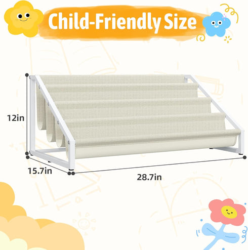 Aokitsink Nursery,4 Toddler Bookshelf,Montessori Bookshelf,Bookshelves for Toddlers and Tier Baby Bookshelves for Kids