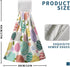 Kwlegh Set 2 Easter Hanging Dish Towels Easter Colorful Egg Kitchen Towels with Hanging Loop Spring Holiday Hand Towel