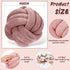 4 8.7 Inches Yerliker Pcs Knot Pillow Ball, Soft Home Decorative Round Throw Pillow Handmade Knotted Plush Accent