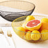 Wire Fruit Basket, Kitchen Fruit Bowl Stand, Metal Fruit Bowls for Counters (Black, Round)