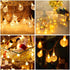 WFGGEH 10ft 20 Globe String Lights Plug in, LED Globe Crystal Ball Warm White Fairy Lights for Birthday Holiday