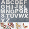 RAYNAG 26 Alphabet Cake Stencils, A-Z Letters Baking Template for DIY Cake Cookies