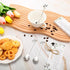 Tioncy 50 Pcs Bridal Shower Favors Tea Spoons, 4.9 Inch Silver Stainless Steel Leaf Dessert Teaspoons with Thank You