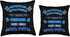 Funny AI Tech Geek Sarcastic Throw Pillow, 16x16, Multicolor, Blue