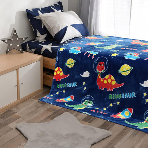 2 3 4 5 6 7 8 9 10 50"x60" SALIMAH Glow in The Dark Blanket Dinosaur Gifts for Girls, Toys for Girls Boys Age Year Old