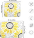 Sunflowers Dish Drying Mat for Kitchen, 16x18 Microfiber Absorbent Reversible Mat