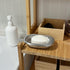 IMEEA Silver Soap Dish, SUS304 Stainless Steel Brushed Bathroom Soap Holder with Drain