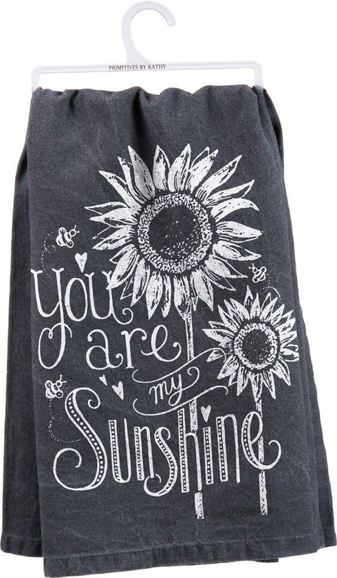 Primitives by Kathy Chalk Dish Towel, 28" x 28", You Are My Sunshine