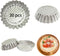 Set of 30, 3-3/4" Non-stick Aluminum Tart Mold, Fluted Design Mini Pie Tin