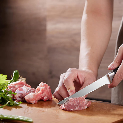 Boning Knife 5.5-Inch, German Stainless Steel, Full-Tang Kitchen Knife for Boning and Filleting