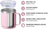 SUNWILL Insulated Coffee Mug - 14 oz Stainless Steel Travel Tumbler with Lid, Powder Coated Sakura