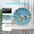 60-Degree Angle Acrylic Plate Stand, 4.5 Inch 5 PC Clear Display Easel for Tablets, 4.5" H x 4.5" W x 3.5" D