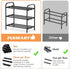 3-Tier Closet INSMART Expandable Shoe Rack, Stackable and Adjustable Shoes Organizer Storage Shelf, Sturdy and Durable