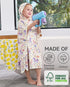2-6, 25.5" 25.5", babee Reshinee Bamboo Viscose Hooded Bath Towels for Toddler Girls Kids Age Measures x Soft Bathrobe