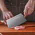 SHI BA ZI ZUO Chinese Meat Cleaver Knife - 6.7-Inch Stainless Steel Slicer with Wooden Handle